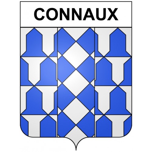 Connaux 30 ville Stickers blason autocollant adhésif