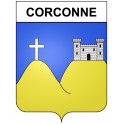 Corconne 30 ville Stickers blason autocollant adhésif