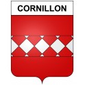 Cornillon 30 ville Stickers blason autocollant adhésif