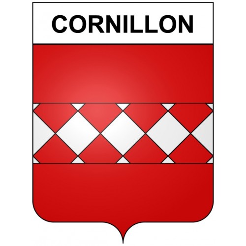 Cornillon 30 ville Stickers blason autocollant adhésif
