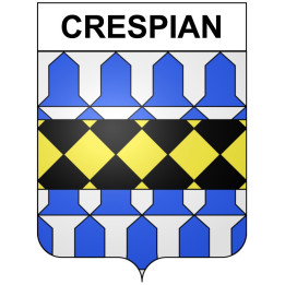 Crespian 30 ville Stickers blason autocollant adhésif