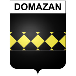 Pegatinas escudo de armas de Bazas adhesivo de la etiqueta engomada