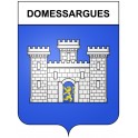 Domessargues 30 ville Stickers blason autocollant adhésif