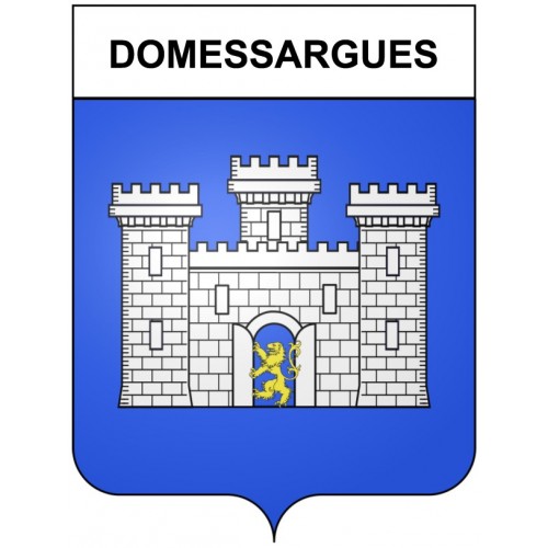 Domessargues 30 ville Stickers blason autocollant adhésif