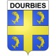 Dourbies 30 ville Stickers blason autocollant adhésif