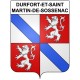 Durfort-et-Saint-Martin-de-Sossenac 30 ville Stickers blason autocollant adhésif