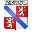 Stickers coat of arms Durfort-et-Saint-Martin-de-Sossenac adhesive sticker