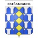 Estézargues 30 ville Stickers blason autocollant adhésif