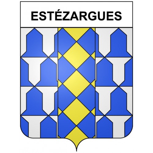 Estézargues 30 ville Stickers blason autocollant adhésif