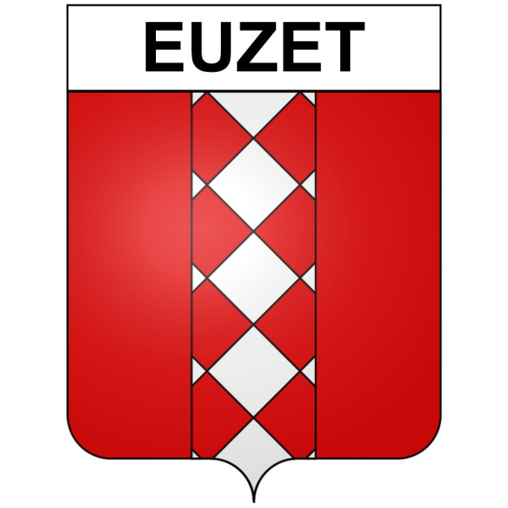 Euzet 30 ville Stickers blason autocollant adhésif