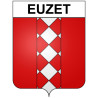 Euzet 30 ville Stickers blason autocollant adhésif