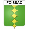 Foissac 30 ville Stickers blason autocollant adhésif