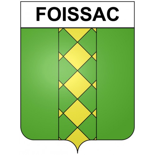 Foissac 30 ville Stickers blason autocollant adhésif