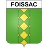 Foissac 30 ville Stickers blason autocollant adhésif