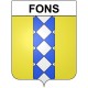 Fons 30 ville Stickers blason autocollant adhésif