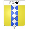 Fons 30 ville Stickers blason autocollant adhésif