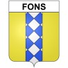 Fons 30 ville Stickers blason autocollant adhésif