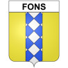 Stickers coat of arms Bazas adhesive sticker