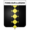 Stickers coat of arms Bazas adhesive sticker