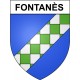 Fontanès 30 ville Stickers blason autocollant adhésif