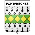 Fontarèches 30 ville Stickers blason autocollant adhésif