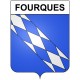 Fourques 30 ville Stickers blason autocollant adhésif