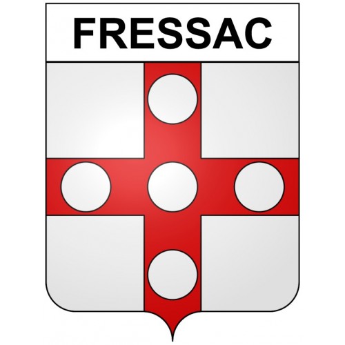 Fressac 30 ville Stickers blason autocollant adhésif