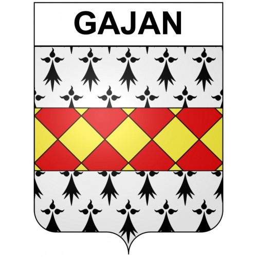 Gajan 30 ville Stickers blason autocollant adhésif
