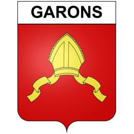 Garons 30 ville Stickers blason autocollant adhésif