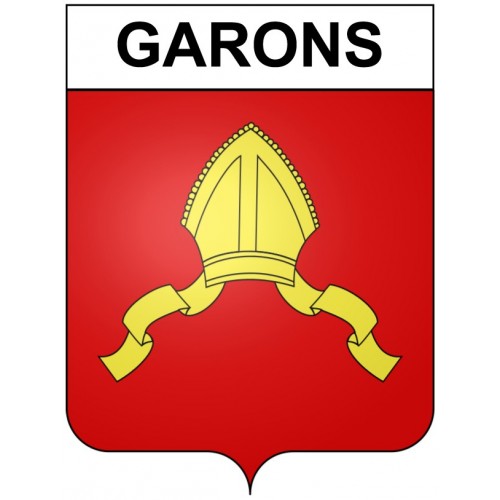 Garons 30 ville Stickers blason autocollant adhésif