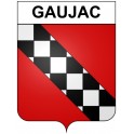 Gaujac 30 ville Stickers blason autocollant adhésif