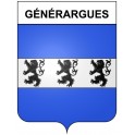 Générargues 30 ville Stickers blason autocollant adhésif