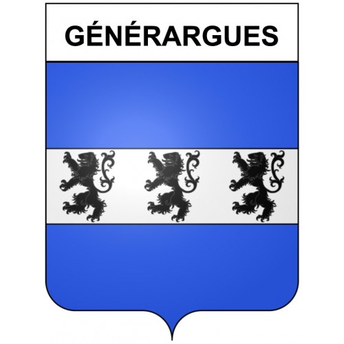 Générargues 30 ville Stickers blason autocollant adhésif
