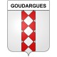 Goudargues 30 ville Stickers blason autocollant adhésif
