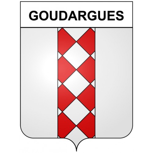 Goudargues 30 ville Stickers blason autocollant adhésif
