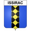 Issirac 30 ville Stickers blason autocollant adhésif