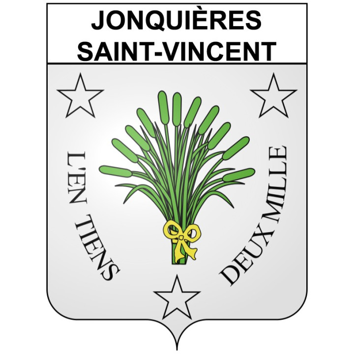 Jonquières-Saint-Vincent 30 ville Stickers blason autocollant adhésif