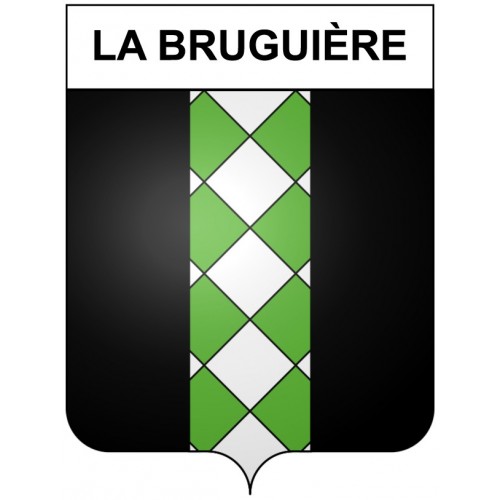 La Bruguière 30 ville Stickers blason autocollant adhésif