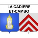 Cadière-et-Cambo 30 ville Stickers blason autocollant adhésif