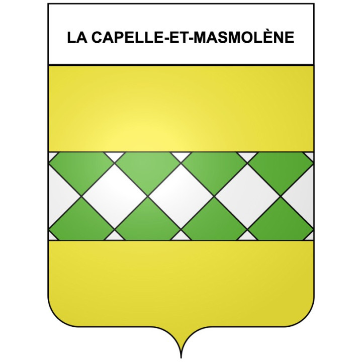 La Capelle-et-Masmolène 30 ville Stickers blason autocollant adhésif