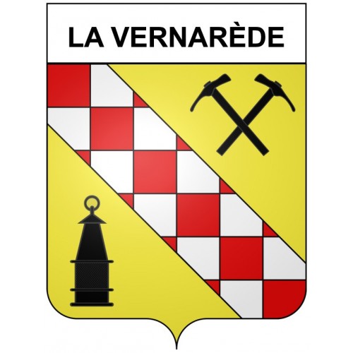 La Vernarède 30 ville Stickers blason autocollant adhésif