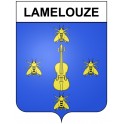 Lamelouze 30 ville Stickers blason autocollant adhésif