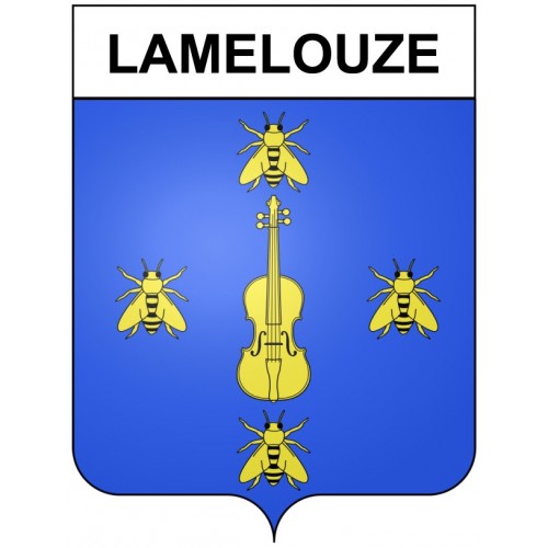 Stickers coat of arms Bazas adhesive sticker
