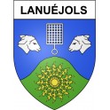 Lanuéjols 30 ville Stickers blason autocollant adhésif