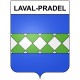Laval-Pradel 30 ville Stickers blason autocollant adhésif