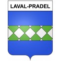 Laval-Pradel 30 ville Stickers blason autocollant adhésif