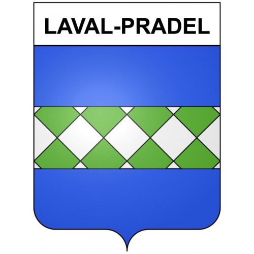 Laval-Pradel 30 ville Stickers blason autocollant adhésif