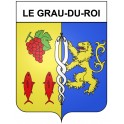 Le Grau-du-Roi 30 ville Stickers blason autocollant adhésif