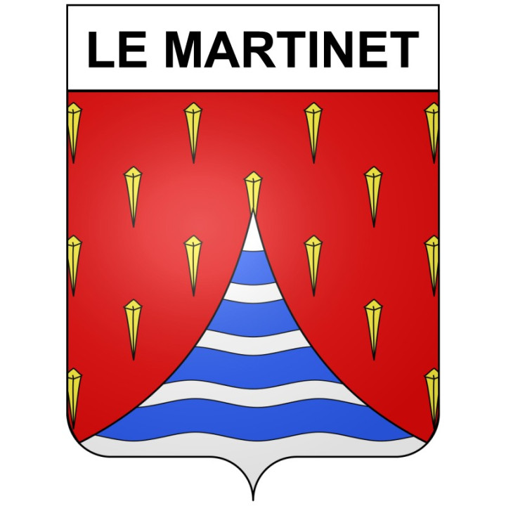 Le Martinet 30 ville Stickers blason autocollant adhésif