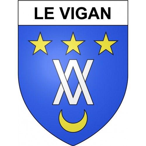 Le Vigan 30 ville Stickers blason autocollant adhésif